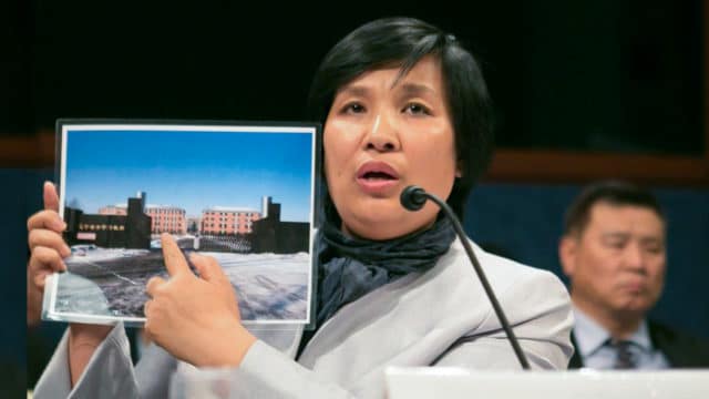 <b>RECOUNTING THE HORRORS</b>  •  Yin Liping testifies before the Congressional-Executive Commission on China, April 14 2016, on “China’s Pervasive Use of Torture.” Ms. Yin is a Falun Gong practitioner who survived torture, forced labor, and sexual violence in Masanjia and other forced labor camps in China.